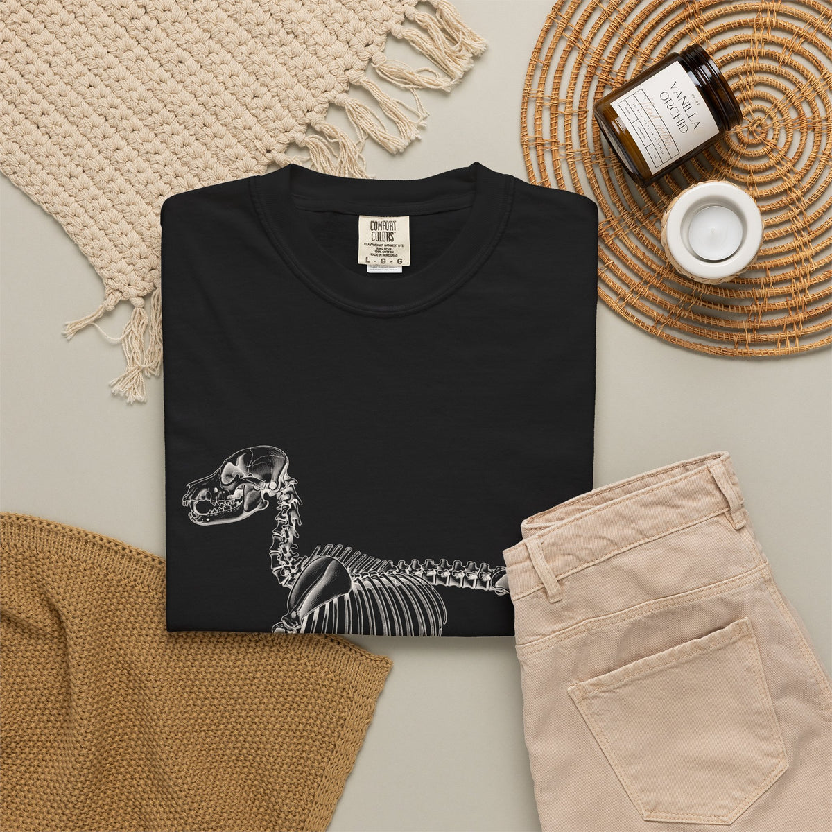 Golden Retriever Skeleton Halloween Tee | Funny Anatomical Dog Shirt