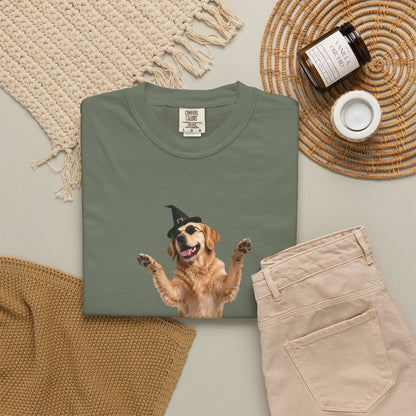 Golden Retriever Here For The Boos Tee | Funny Halloween Dog Shirt