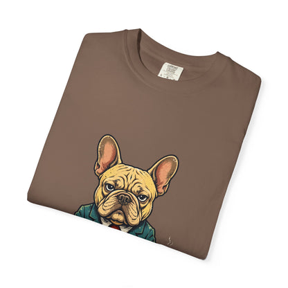 French Bulldog Performance Review Tee | Funny Office Dog Graphic Shirt