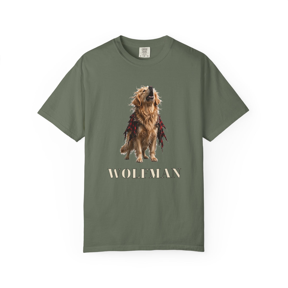 Golden Retriever Wolfman Tee | Funny Halloween Dog Shirt