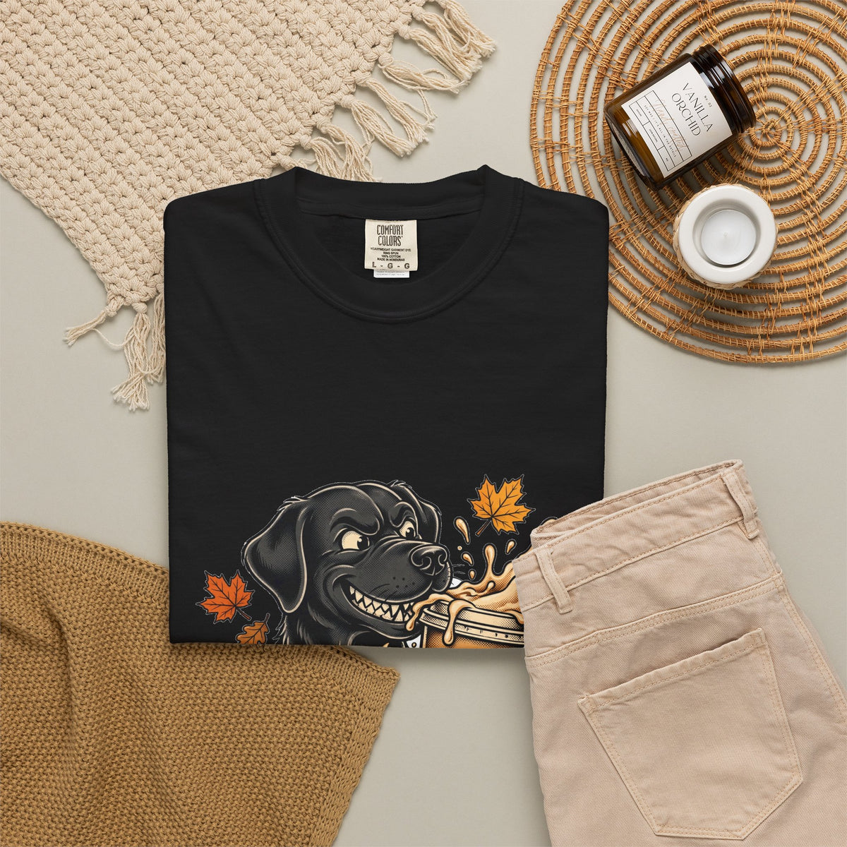 Labrador Retriever Yes I'm Basic Tee | Funny Fall Dog Graphic Shirt