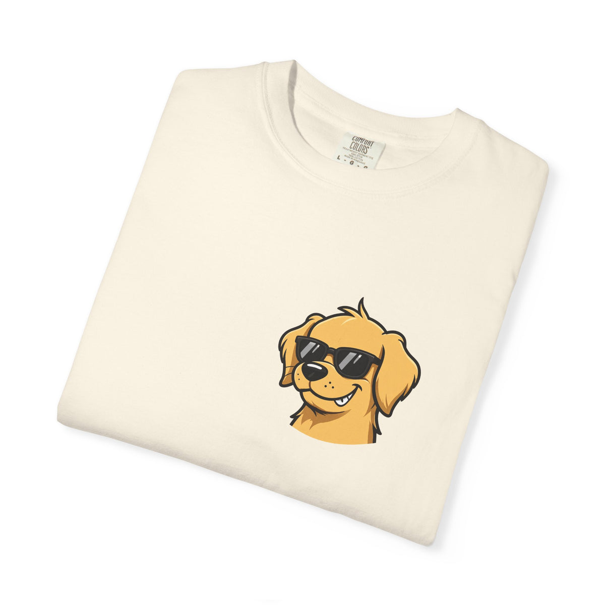 Certified Bad Influence Golden Retriever Pocket Tee | Funny Dog Shirt