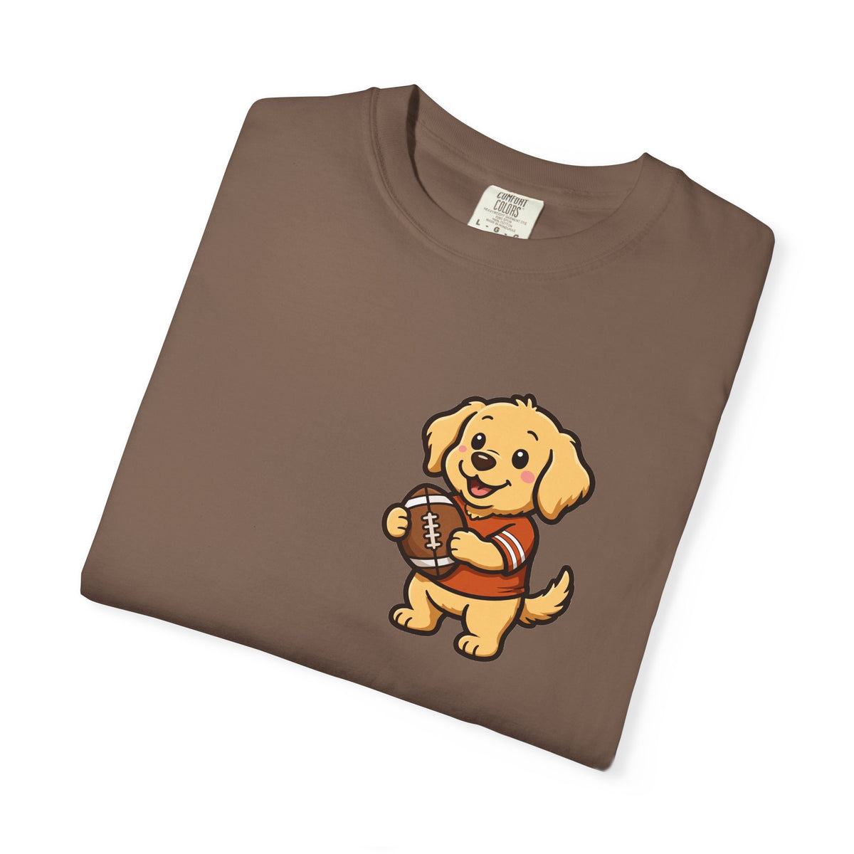 Golden Retriever Tailgate Pocket Tee | Funny Fall Football Dog Shirt