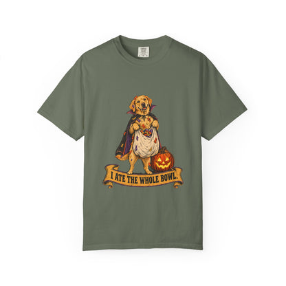 I Ate the Whole Bowl Labrador Retriever Halloween Tee