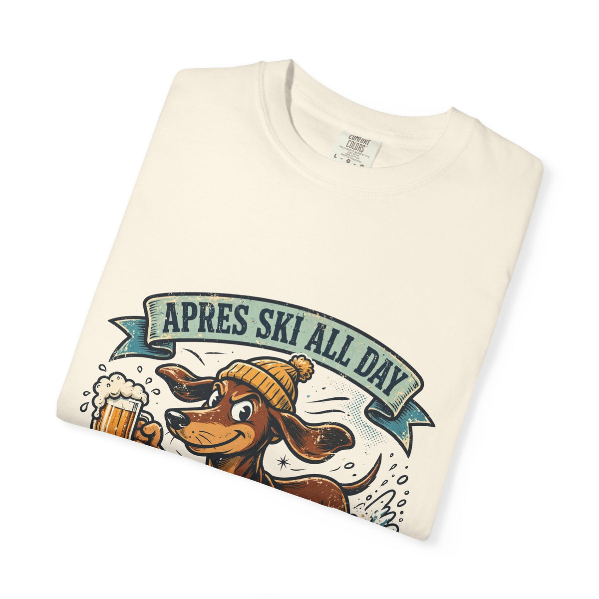 Dachshund Apres Ski Tee | Funny Winter Dog Graphic Shirt