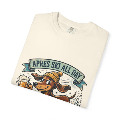 Dachshund Apres Ski Tee | Funny Winter Dog Graphic Shirt