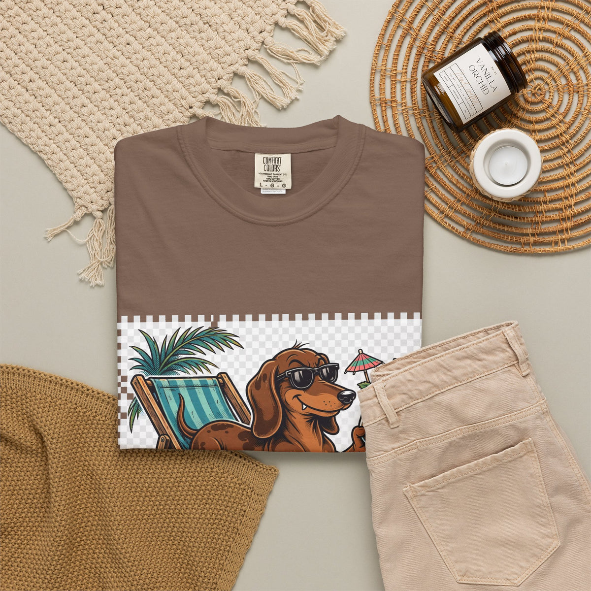 Dachshund Pool Rules Tee | Funny Summer Dog Graphic Shirt