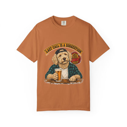 Last Call Larry Goldendoodle Bar Tee