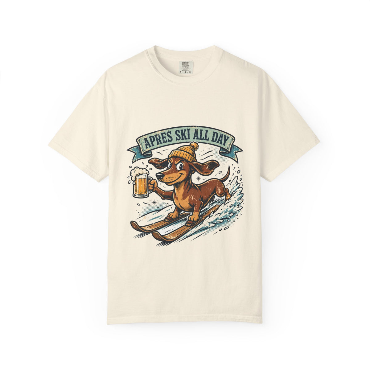 Dachshund Apres Ski Tee | Funny Winter Dog Graphic Shirt