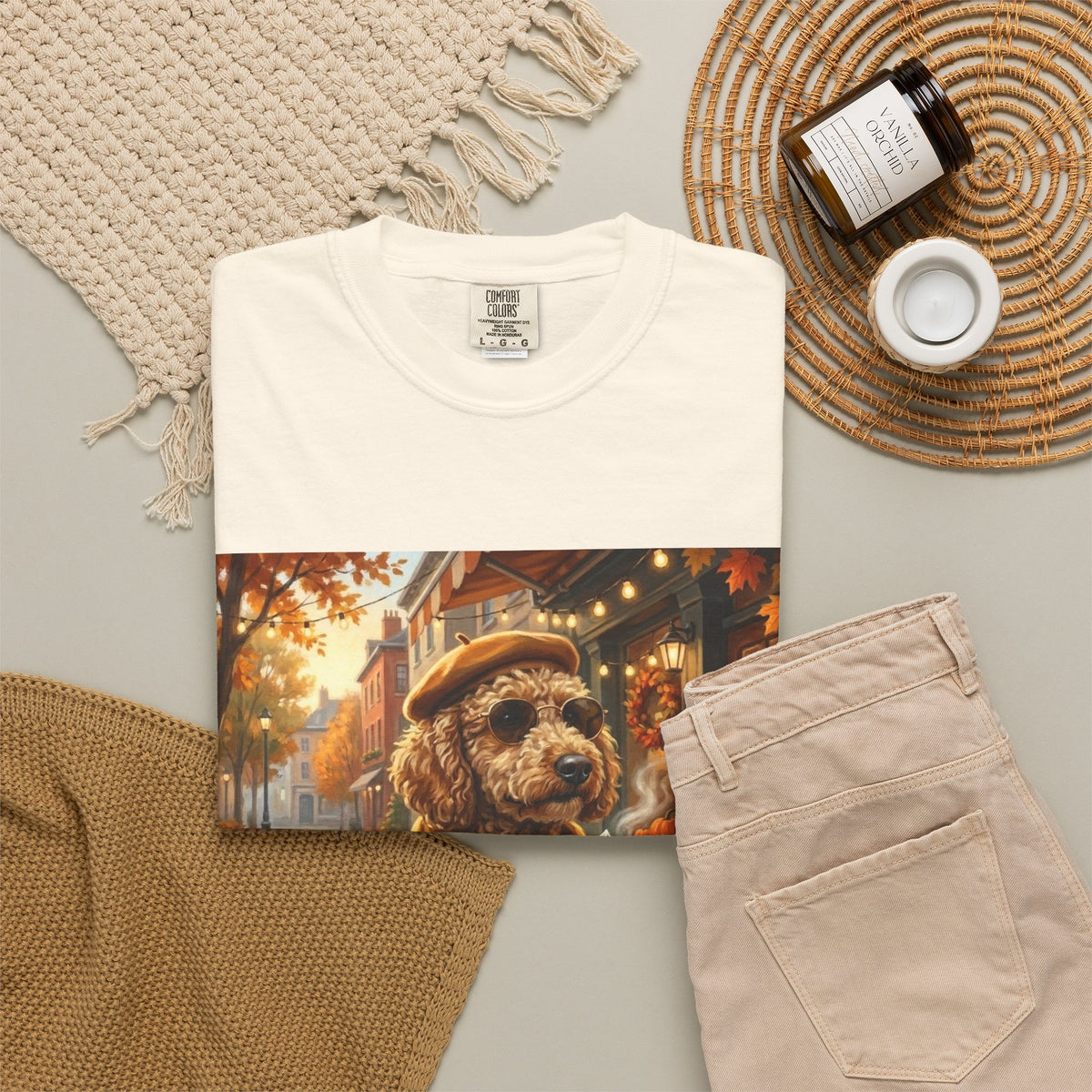 Poodle Pumpkin Spice Tee | Funny Fall Dog Graphic Shirt