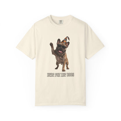 French Bulldog Here For The Boos Tee | Funny Halloween Dog Shirt