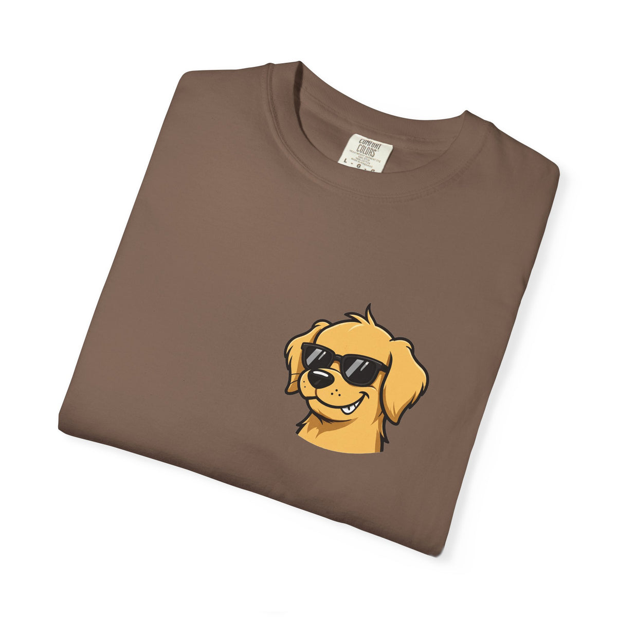 Certified Bad Influence Golden Retriever Pocket Tee | Funny Dog Shirt