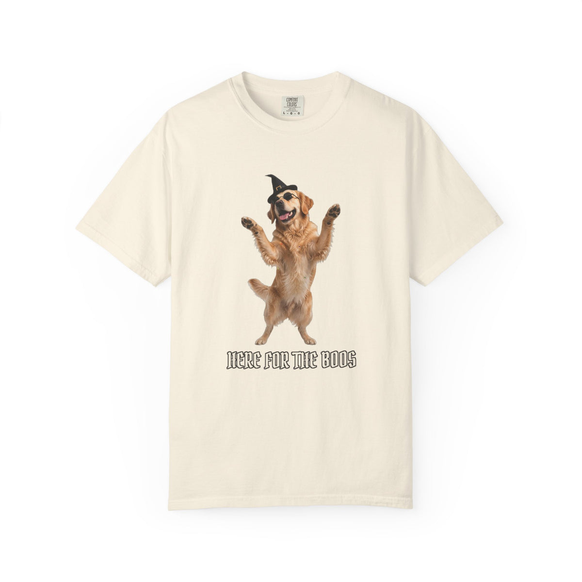 Golden Retriever Here For The Boos Tee | Funny Halloween Dog Shirt