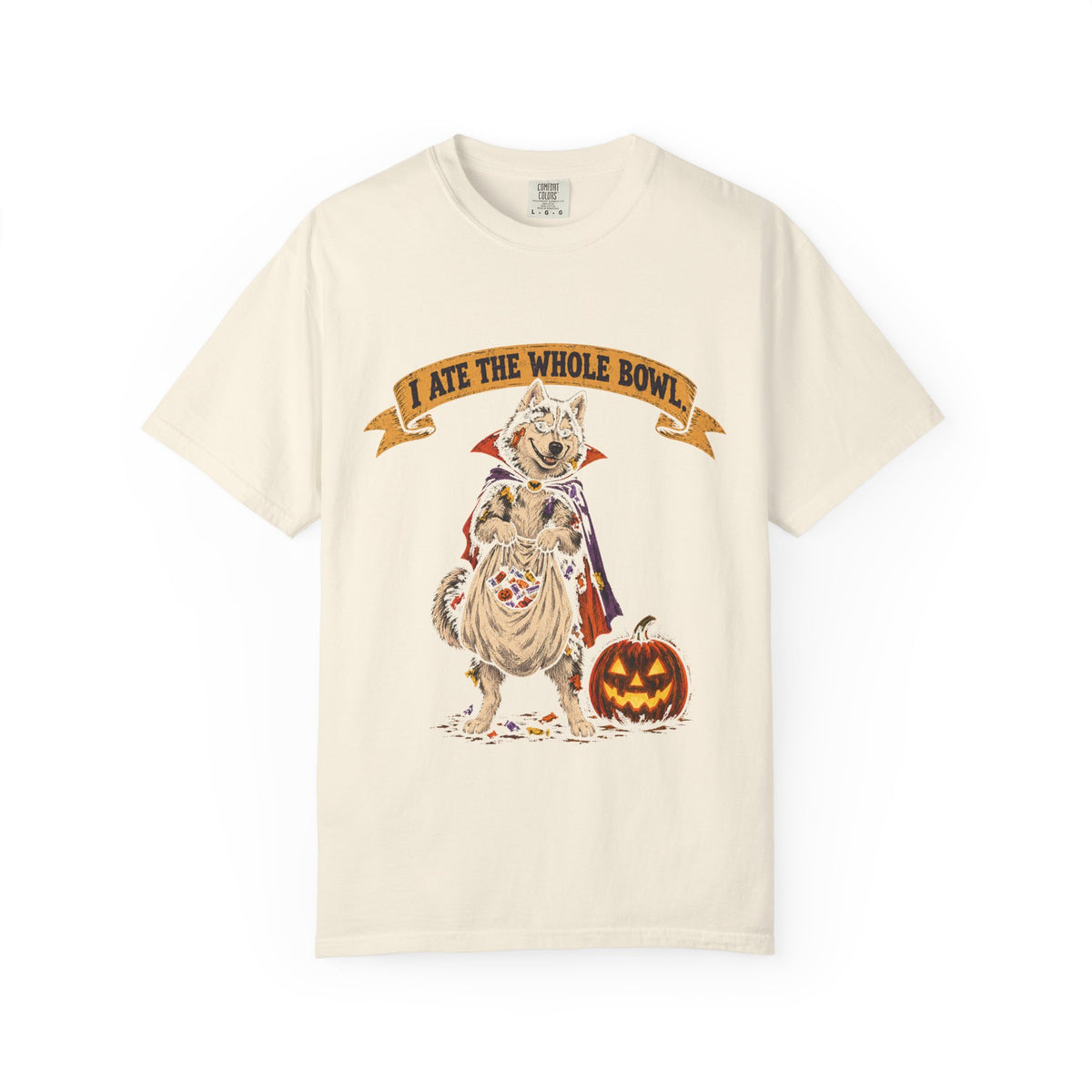 I Ate the Whole Bowl Siberian Husky Halloween Tee
