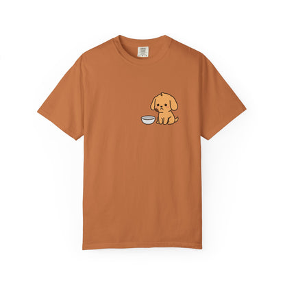 I Ate the Whole Bowl Golden Retriever Pocket Tee | Funny Halloween Dog Shirt