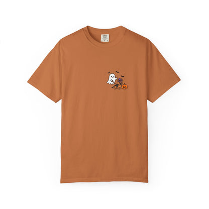 German Shepherd Ghost Walking Dog Pocket Tee Cute Halloween Dog Shirt