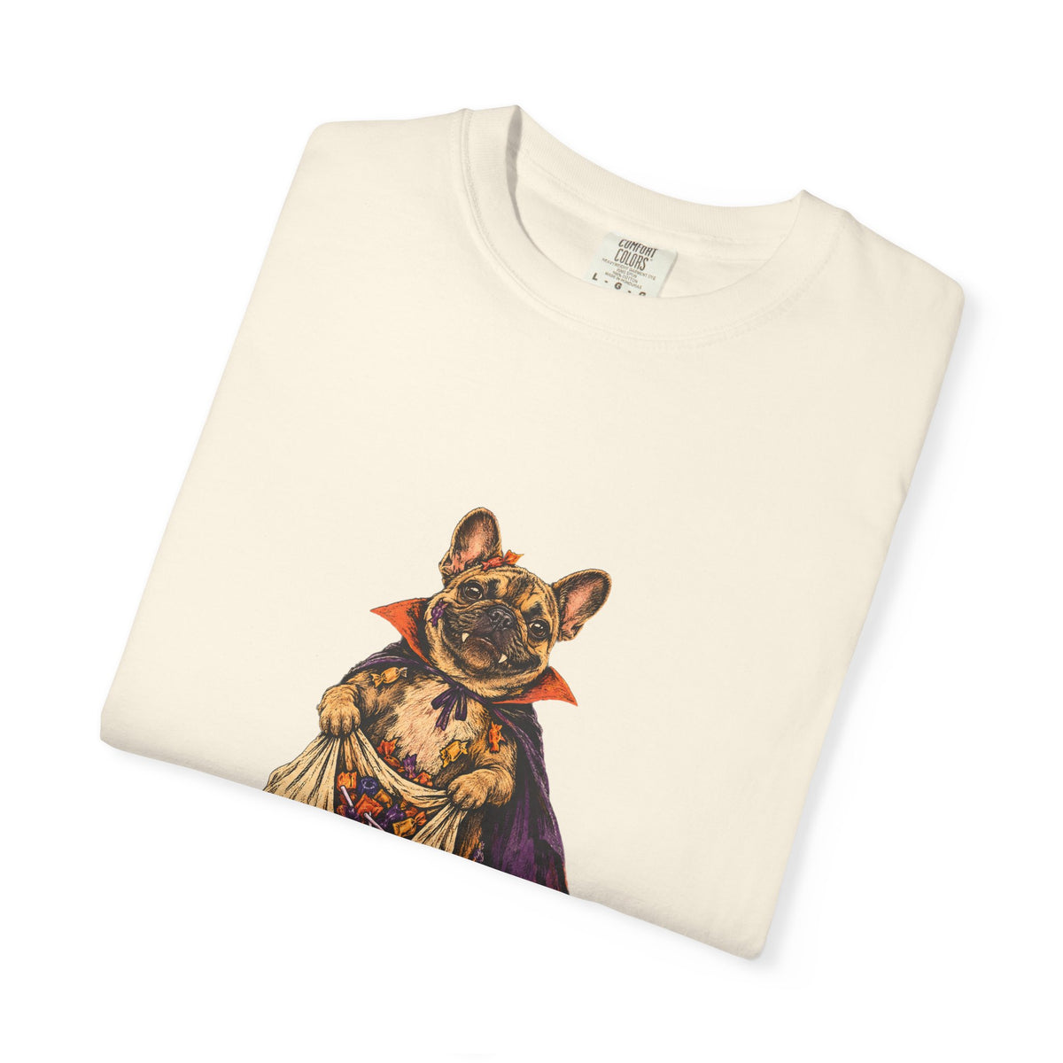 I Ate the Whole Bowl French Bulldog Halloween Tee
