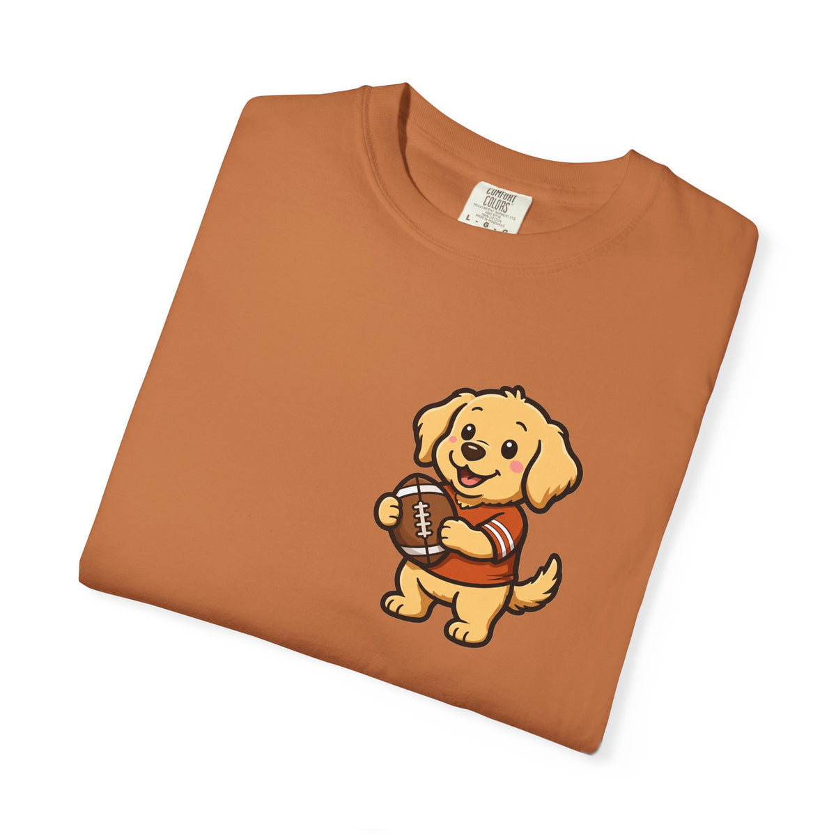Golden Retriever Tailgate Pocket Tee | Funny Fall Football Dog Shirt