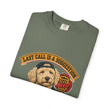 Last Call Larry Goldendoodle Bar Tee