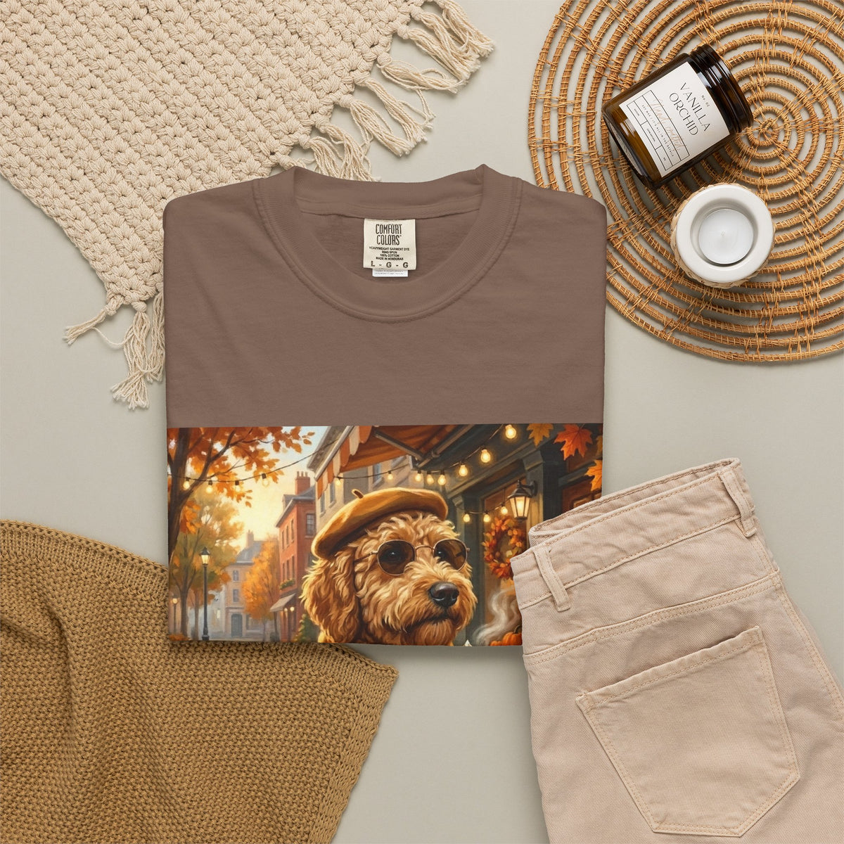 Goldendoodle Pumpkin Spice Tee | Funny Fall Dog Graphic Shirt