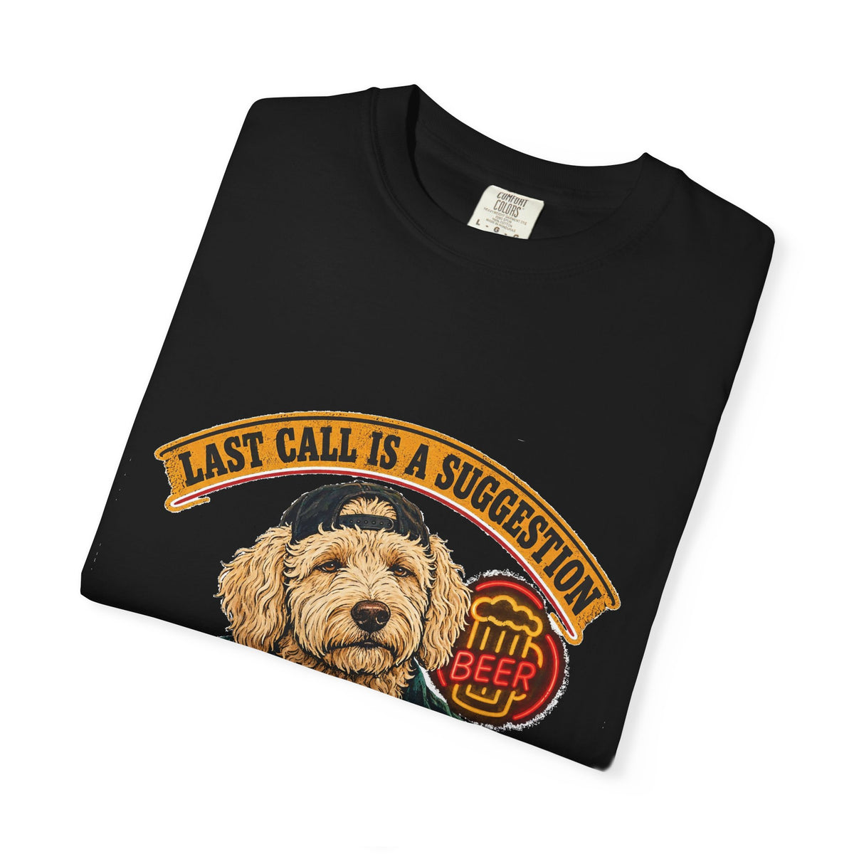 Last Call Larry Goldendoodle Bar Tee