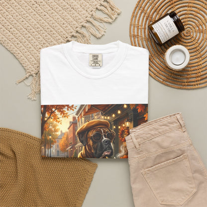 Boxer Pumpkin Spice Tee | Funny Fall Dog Graphic Shirt