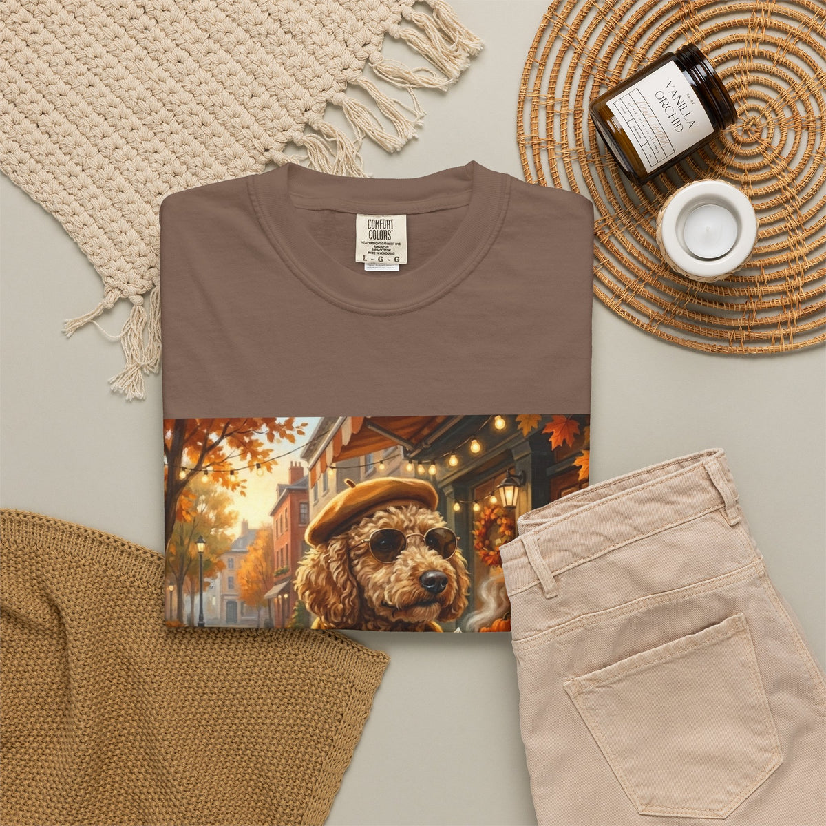 Poodle Pumpkin Spice Tee | Funny Fall Dog Graphic Shirt