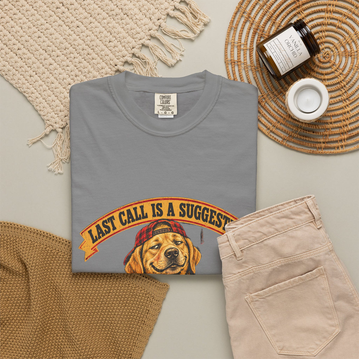 Last Call Larry Labrador Retriever Bar Tee