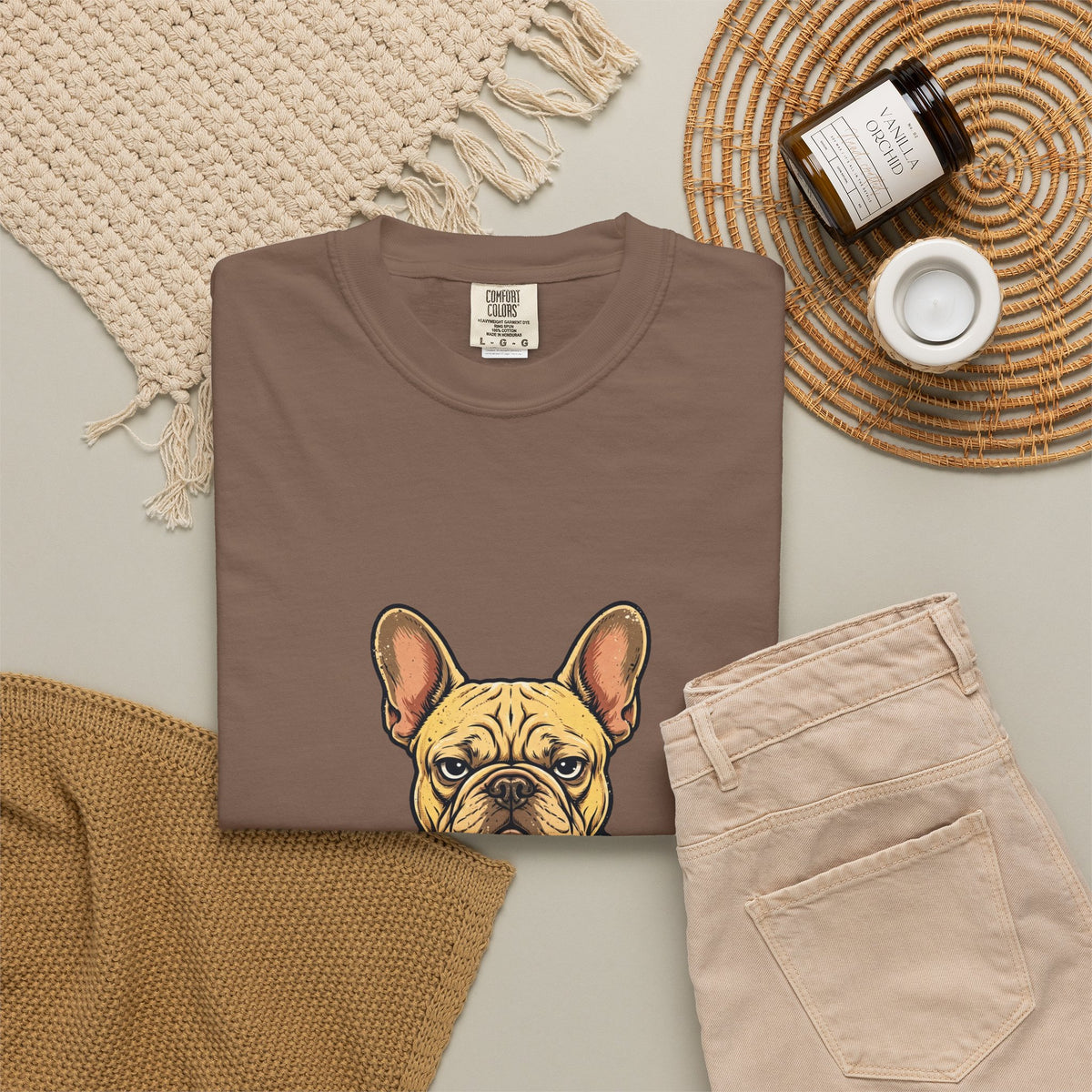 French Bulldog Performance Review Tee | Funny Office Dog Graphic Shirt