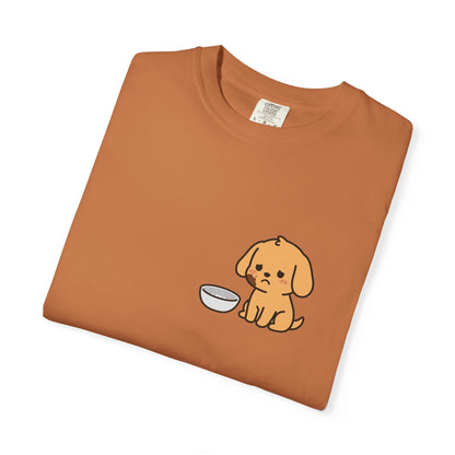 I Ate the Whole Bowl Golden Retriever Pocket Tee | Funny Halloween Dog Shirt