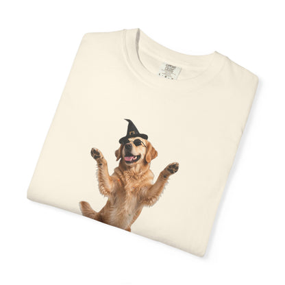 Golden Retriever Here For The Boos Tee | Funny Halloween Dog Shirt