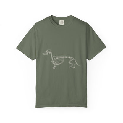 Dachshund Skeleton Halloween Tee | Funny Anatomical Dog Shirt