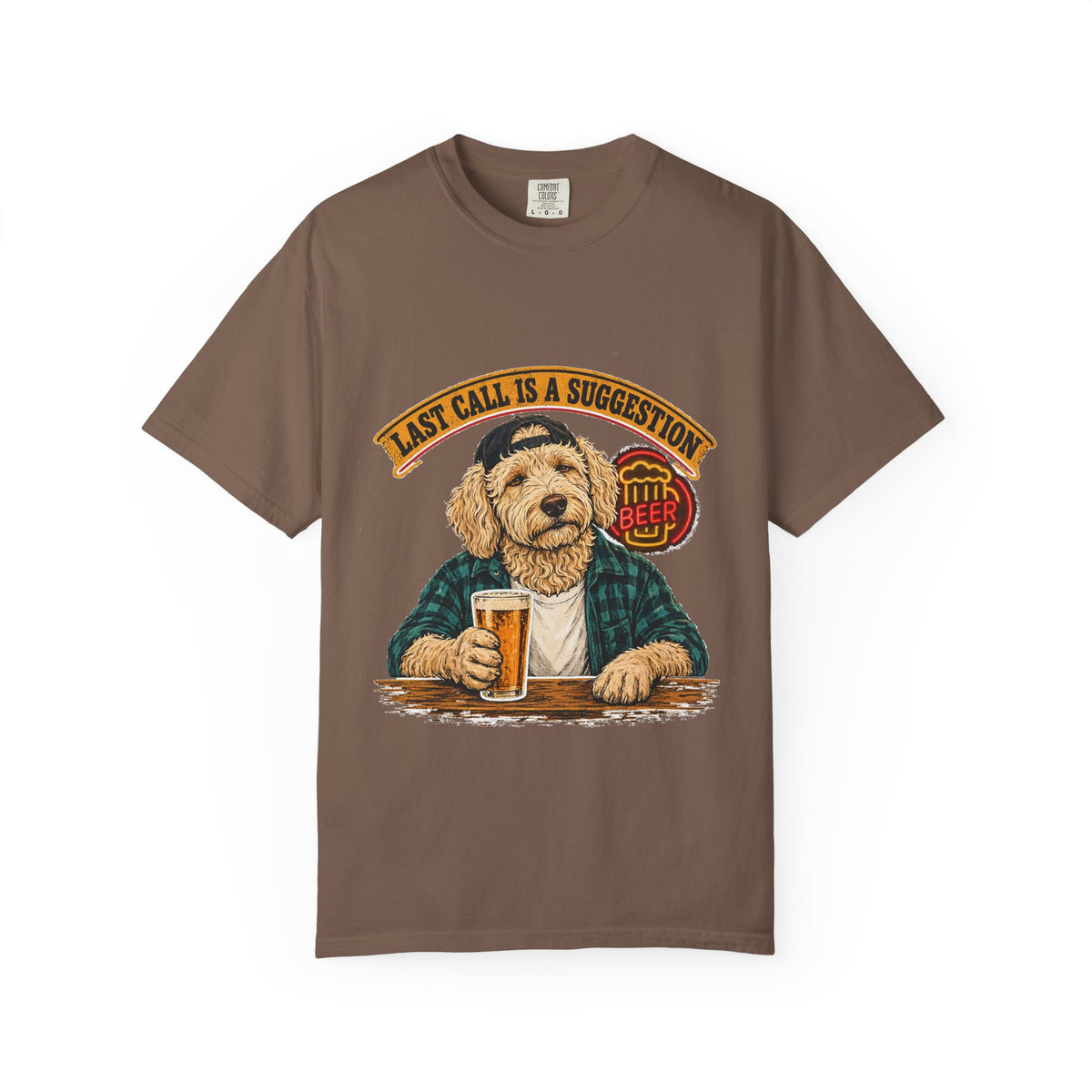 Last Call Larry Goldendoodle Bar Tee