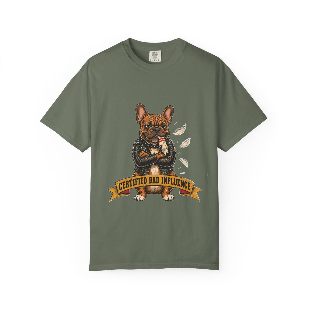 Certified Bad Influence French Bulldog T-Shirt