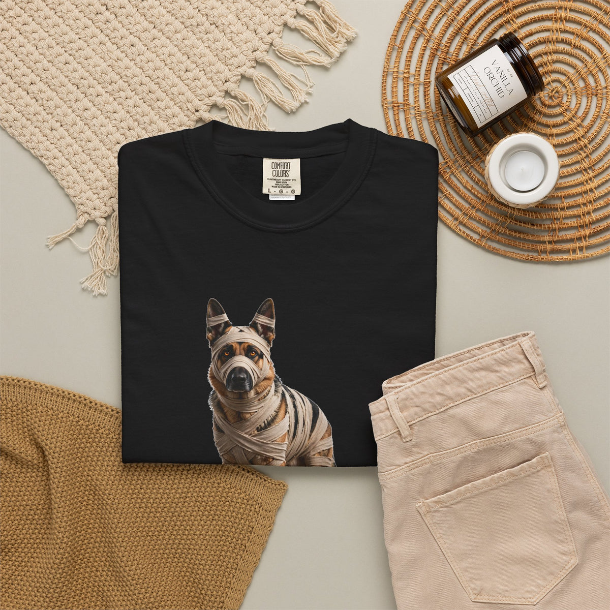 German Shepherd Mummy Tee | Funny Halloween Dog Shirt