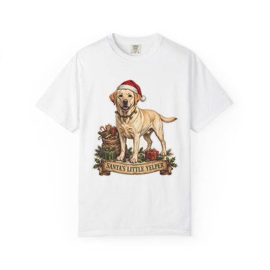 Santa's Little Yelper Labrador Retriever Christmas Tee