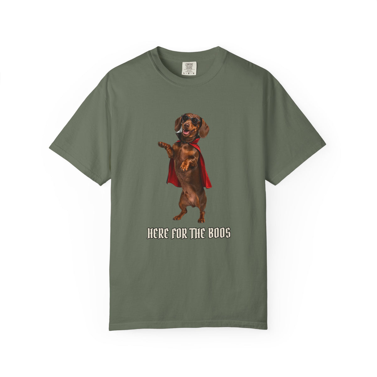 Dachshund Here For The Boos Tee | Funny Halloween Dog Shirt