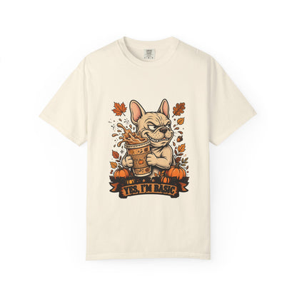 French Bulldog Yes I'm Basic Tee | Funny Fall Dog Graphic Shirt
