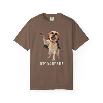 Labrador Retriever Here For The Boos Tee | Funny Halloween Dog Shirt