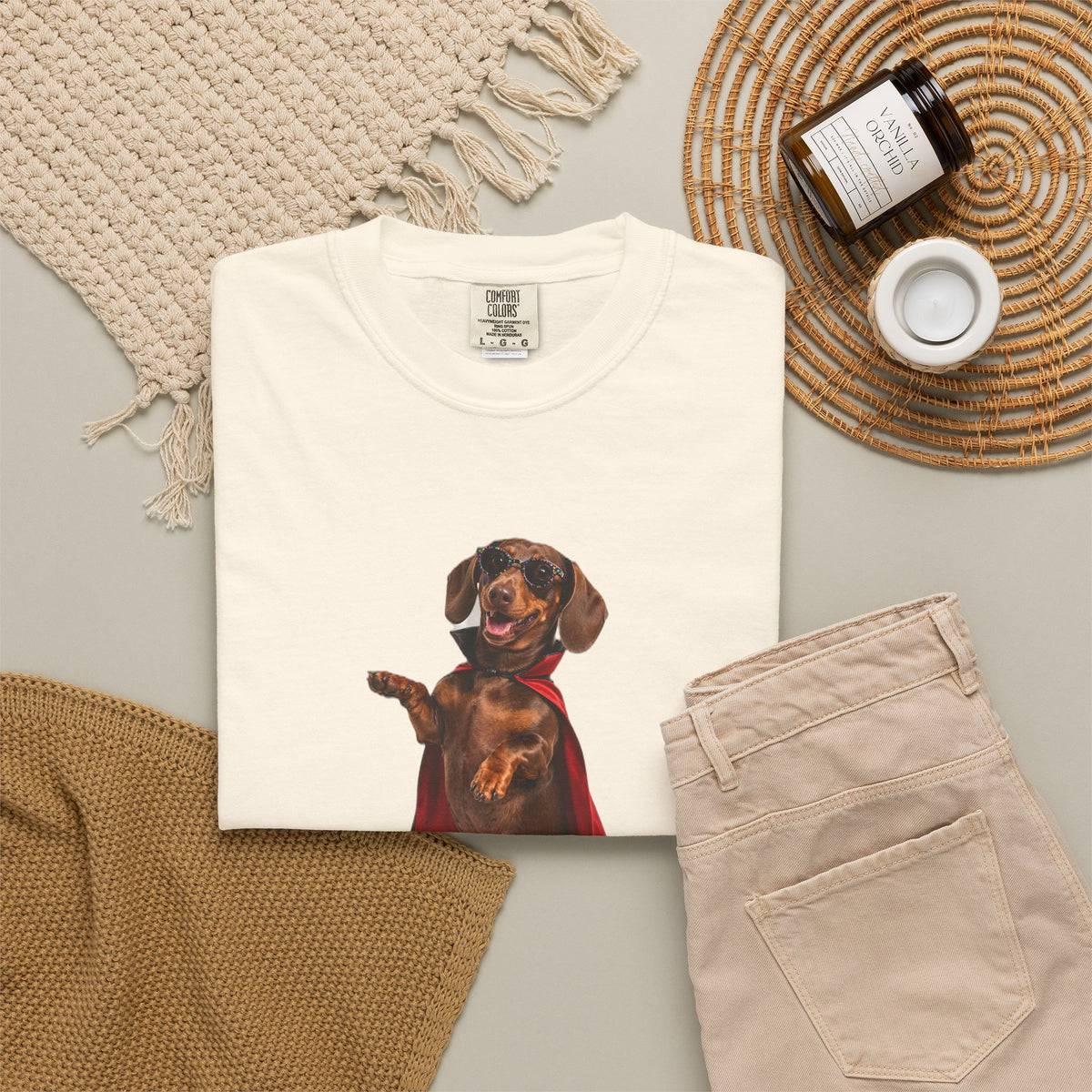Dachshund Here For The Boos Tee | Funny Halloween Dog Shirt