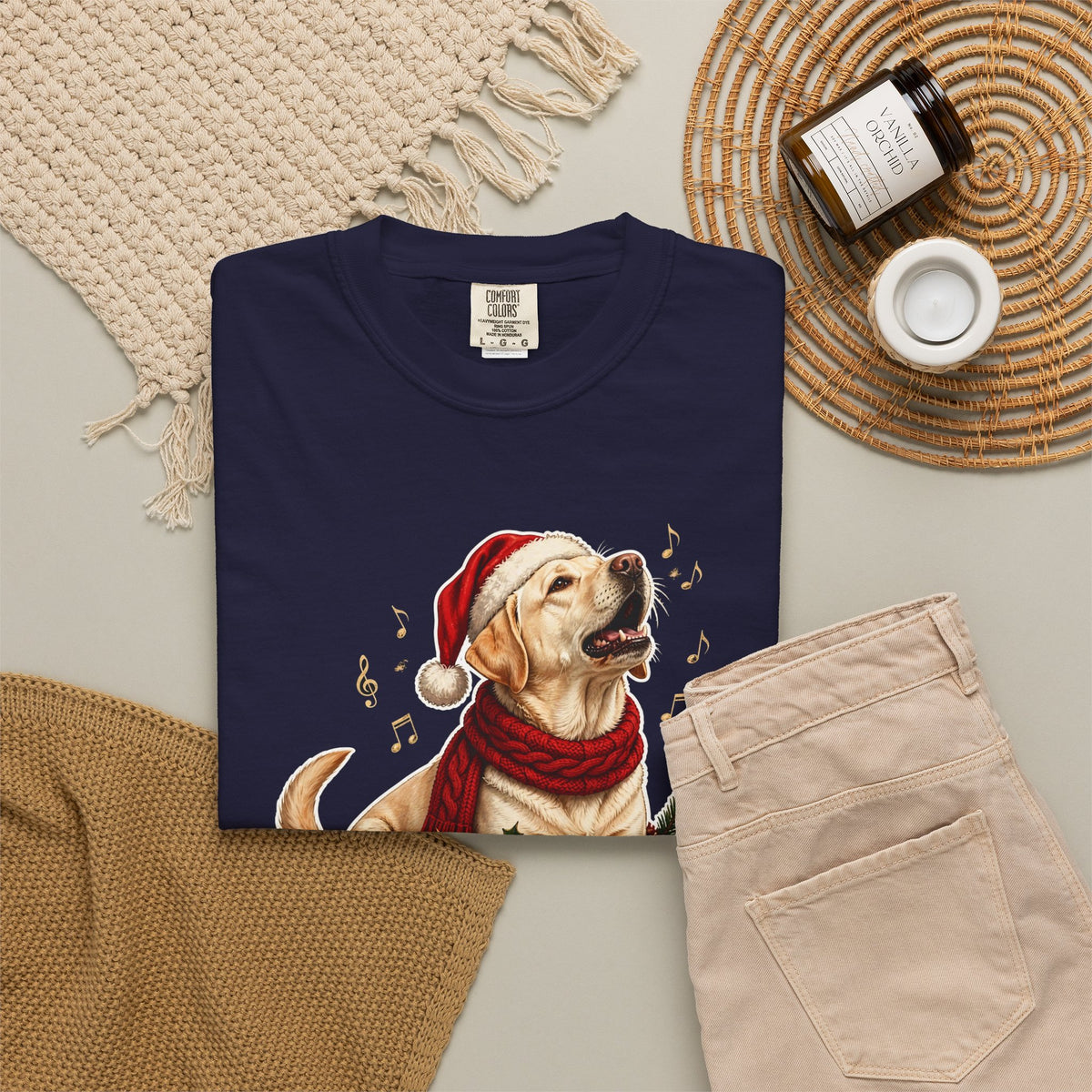 Merry Woofmas Labrador Retriever Christmas Tee
