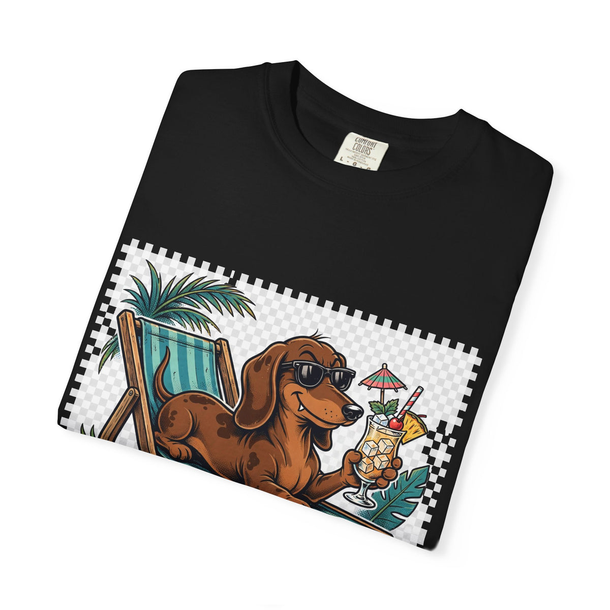 Dachshund Pool Rules Tee | Funny Summer Dog Graphic Shirt
