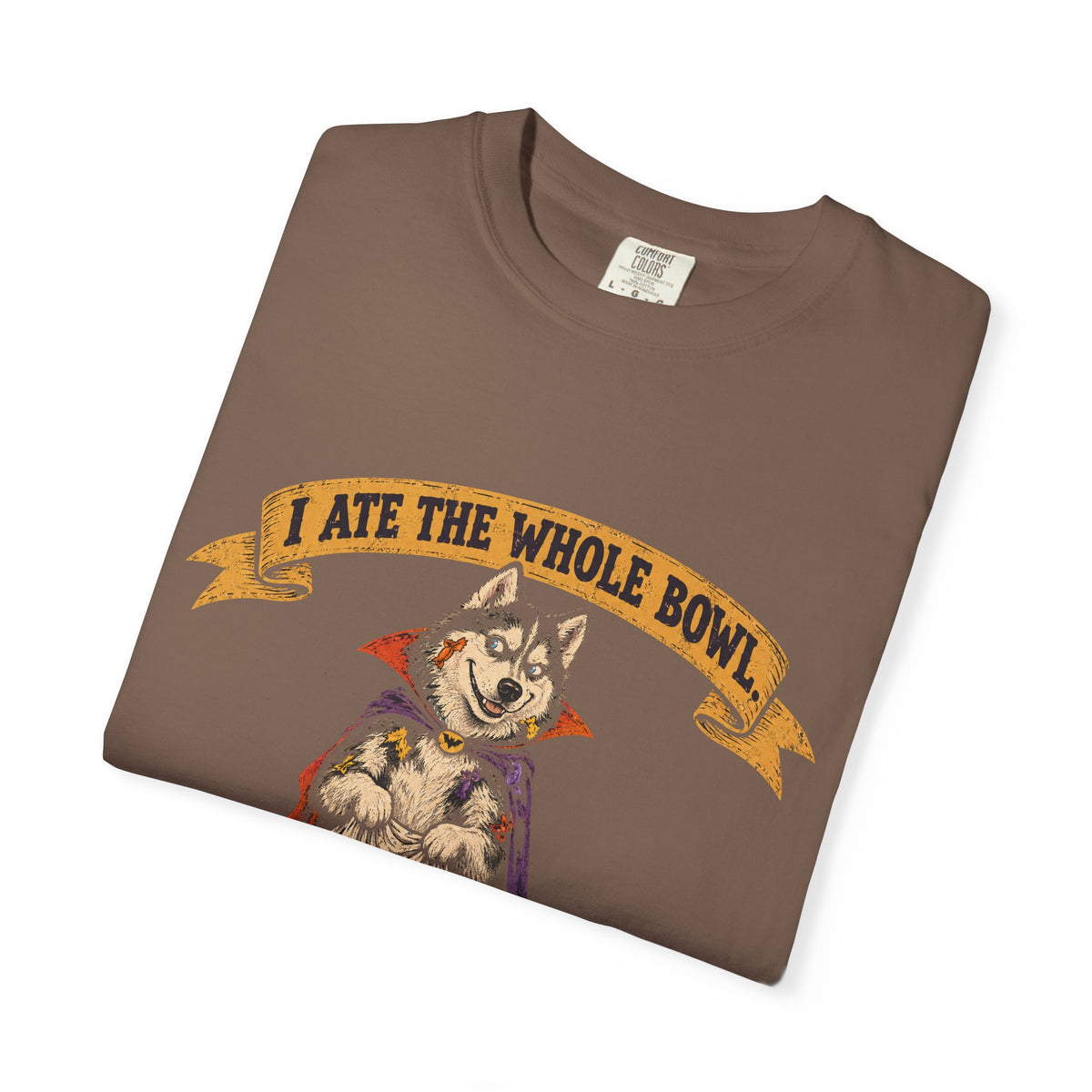I Ate the Whole Bowl Siberian Husky Halloween Tee