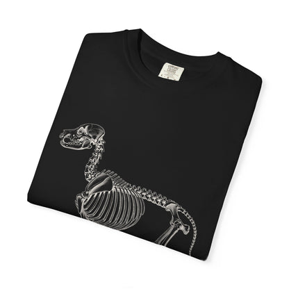 Golden Retriever Skeleton Halloween Tee | Funny Anatomical Dog Shirt