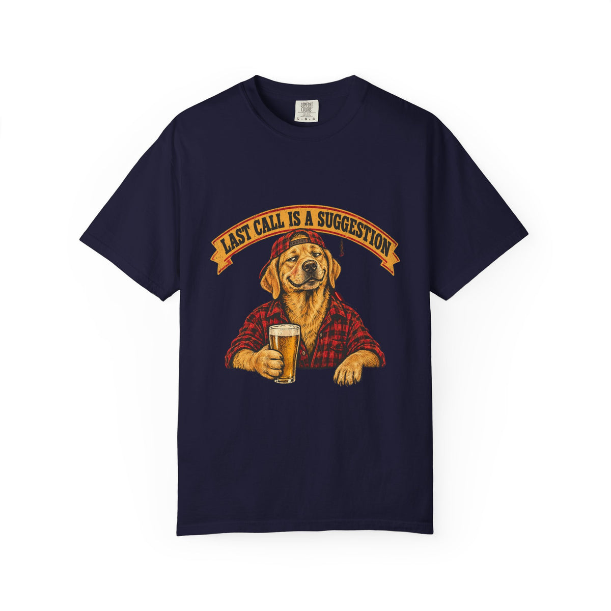 Last Call Larry Labrador Retriever Bar Tee