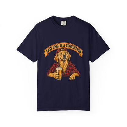 Last Call Larry Labrador Retriever Bar Tee