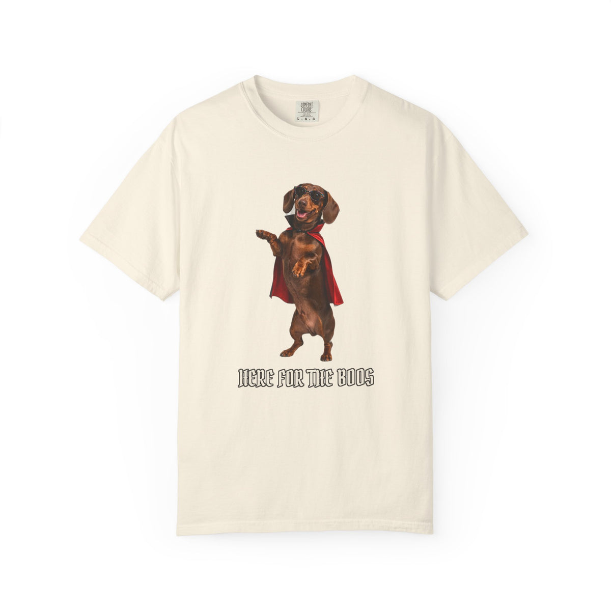 Dachshund Here For The Boos Tee | Funny Halloween Dog Shirt