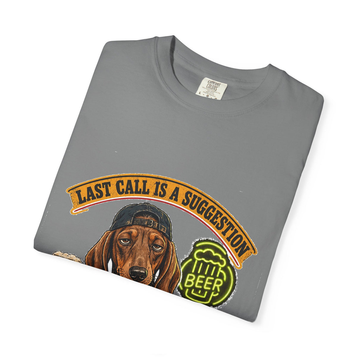 Last Call Larry Dachshund Bar Tee