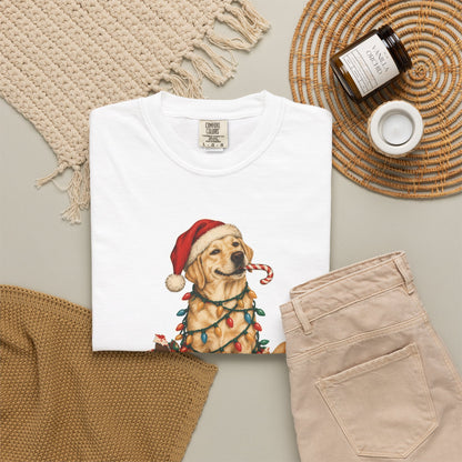 Naughty List Champion Labrador Retriever Christmas Tee
