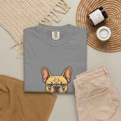 French Bulldog Performance Review Tee | Funny Office Dog Graphic Shirt